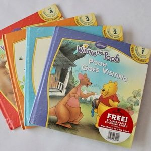 Disney Winnie the Pooh Hardcover Books Vol 1 2 3 4 + Activity Pages NEW SEALED